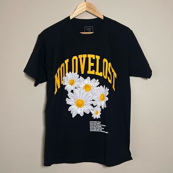 Rue 21 Nolovelost Daisey Graphic Tee Shirt Size Medium - Picture 5 of 5